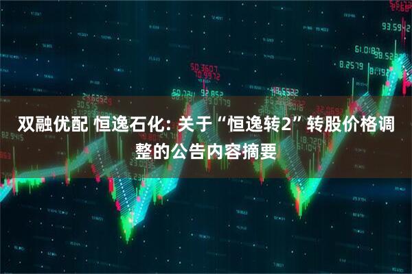双融优配 恒逸石化: 关于“恒逸转2”转股价格调整的公告内容摘要